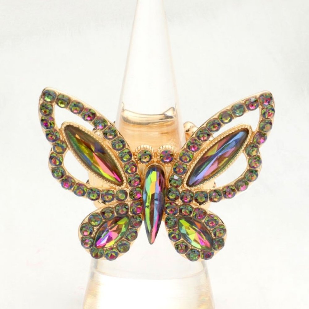 Stone Butterfly Stretch Ring